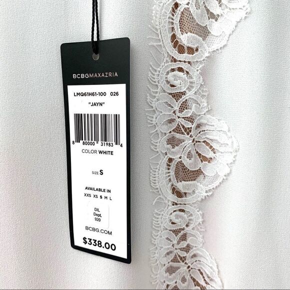🔴 BCBGMAXAZRIA White Jayn Dress - Picture 6 of 7